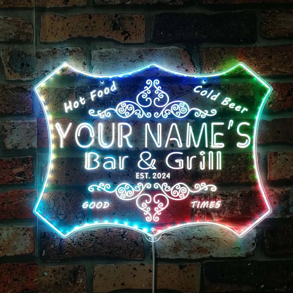 Wine With Beer Name - Personalized Your Name Bar & Grill