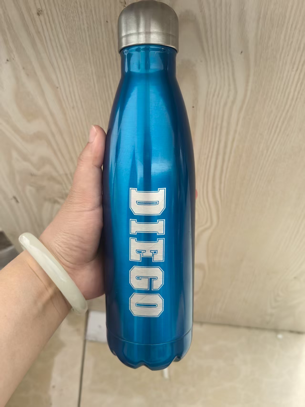 Wine With Beer Name - Custom Text/Logo Printed Name Keep Cold