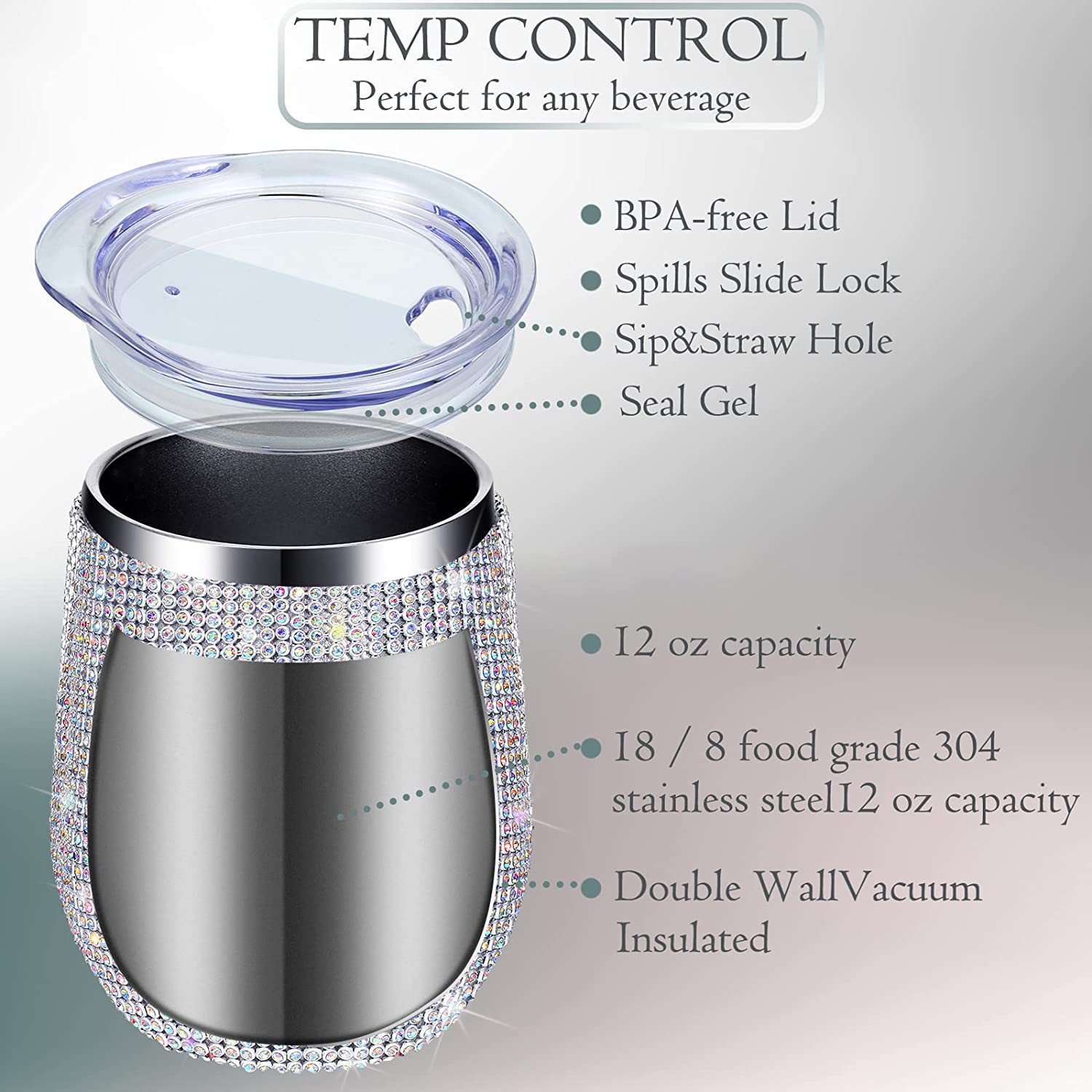 Bling Double-layer Stainless S - đánh giá và giá Wine Beer Coffee