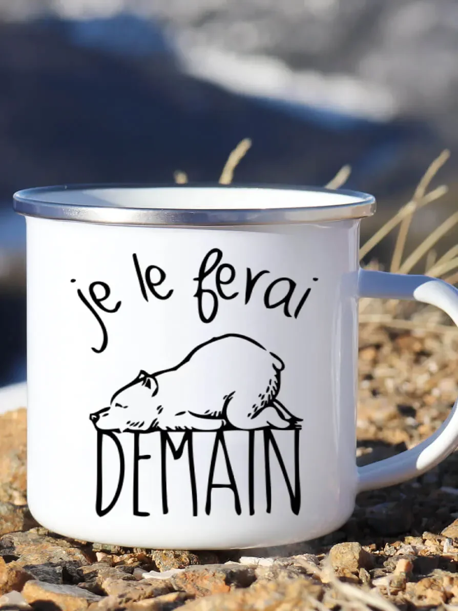 Cute Enamel Coffee Mug French  - đánh giá và giá Wine Beer Best