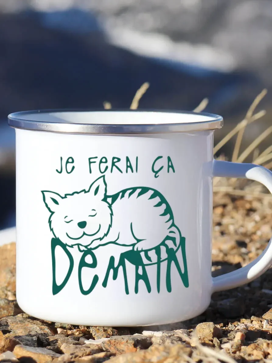 Cute Enamel Coffee Mug French  - đánh giá và giá Wine Beer Best