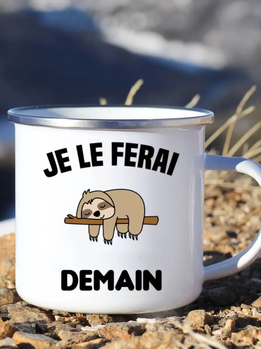 Cute Enamel Coffee Mug French  - đánh giá và giá Wine Beer Best
