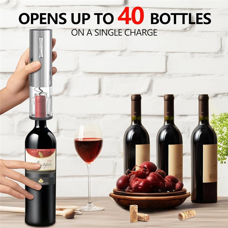 A84G-Electric Wine Opener 4-In - đánh giá và giá Decanter Aerator Set