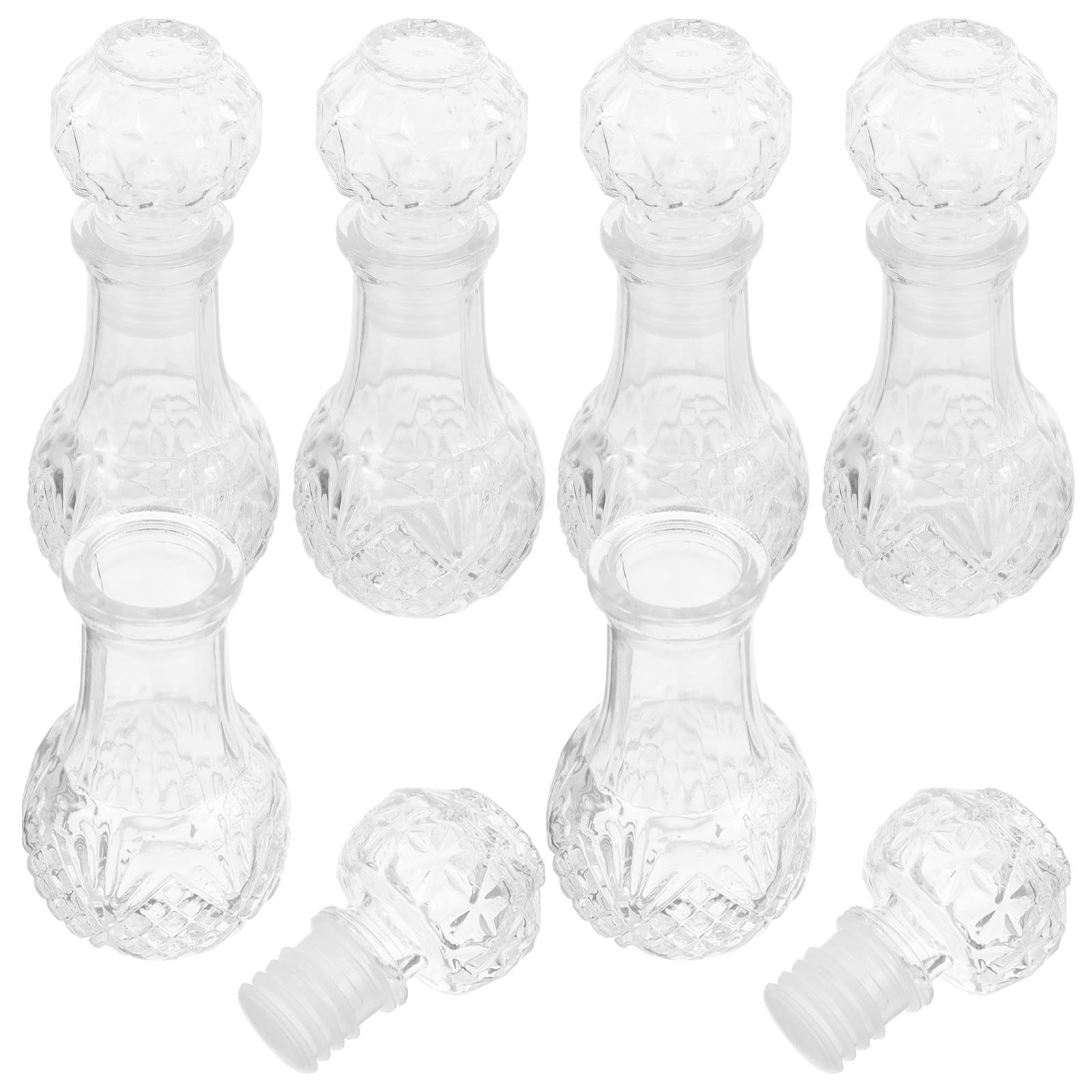6Pcs Transparent Glass Bottles - đánh giá và giá Decanter Aerator Set