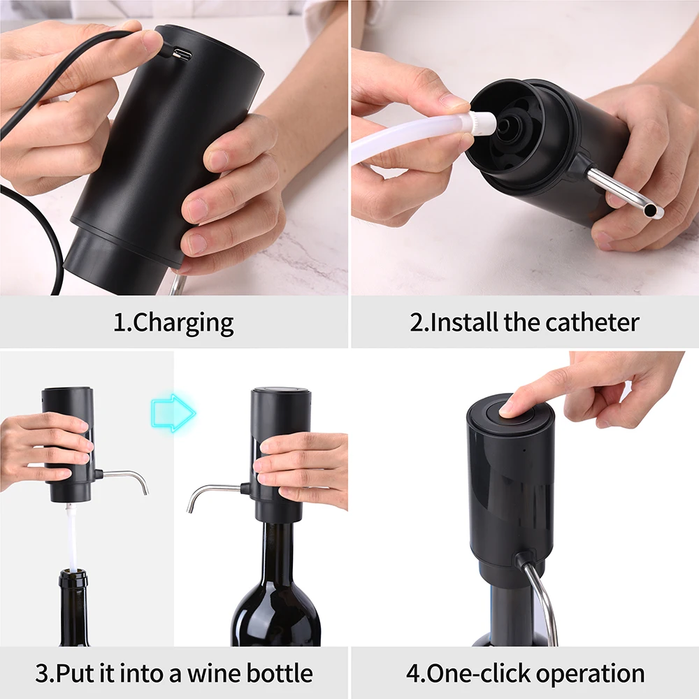 Automatic Wine Aerator Dispens - đánh giá và giá Decanter Aerator Set