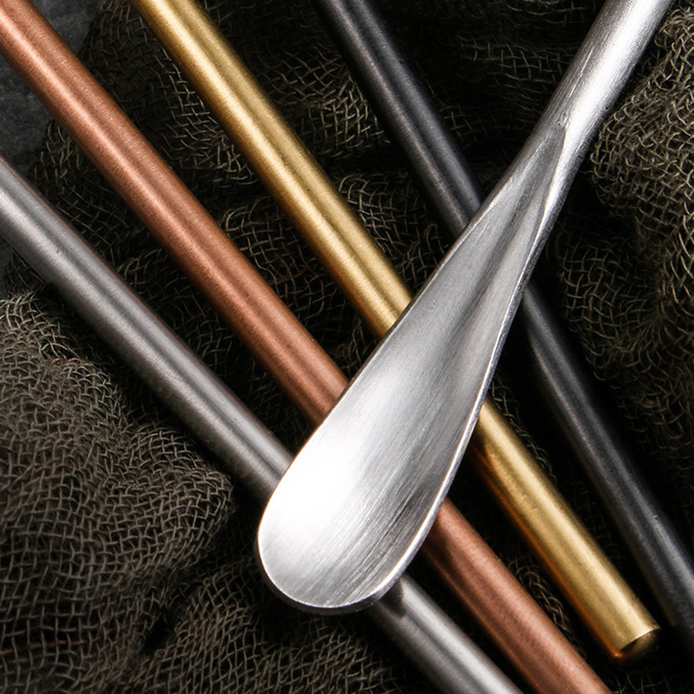 2Pcs Stainless Steel Cocktail  - đánh giá và giá Bar Spoon Twisted