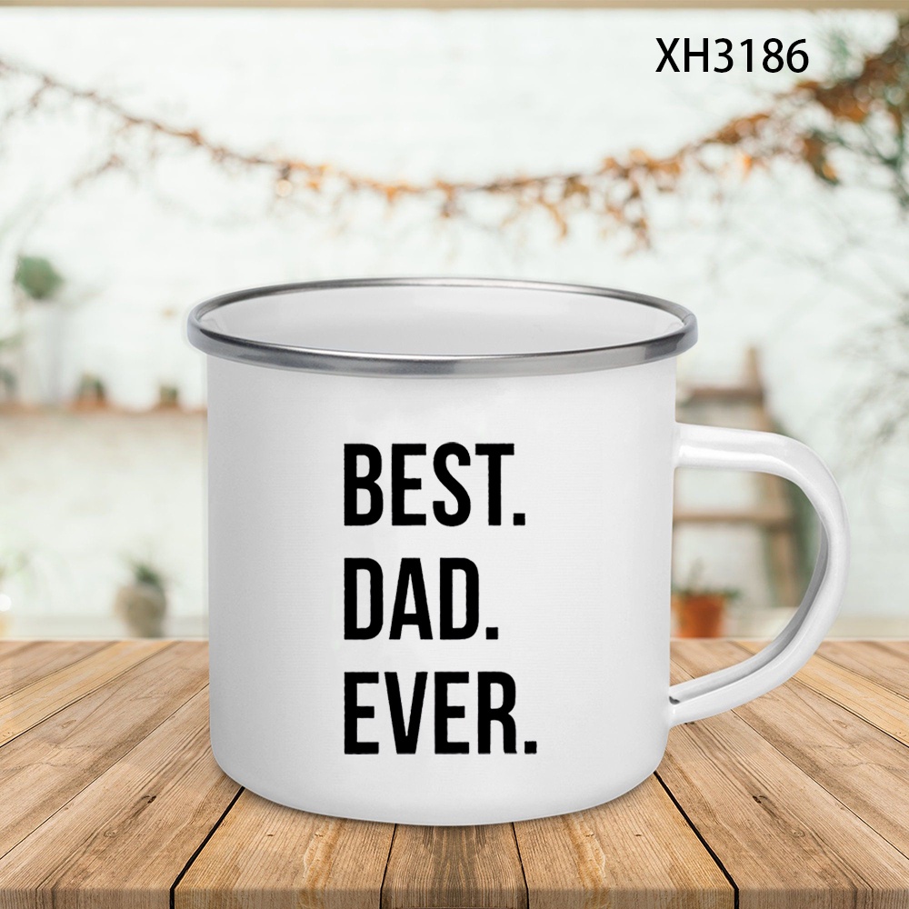 The Best Dad 2 Enamel Mugs Cre - đánh giá và giá Wine Beer Best