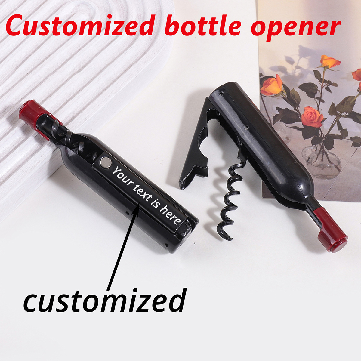 Custom Text Wine Opener Person - đánh giá và giá Wine With Beer Name
