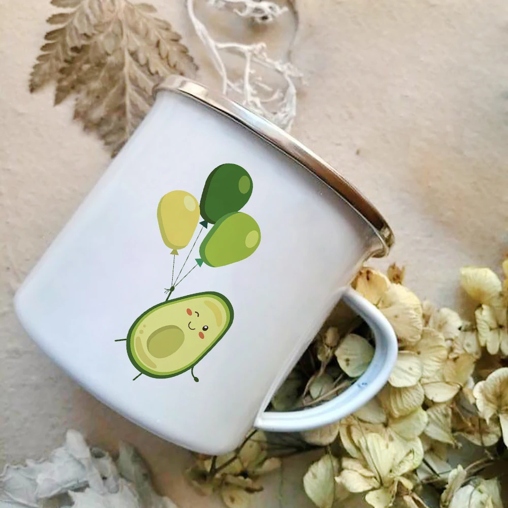 Cartoon Avocado Print Enamel C - đánh giá và giá Wine Beer Best