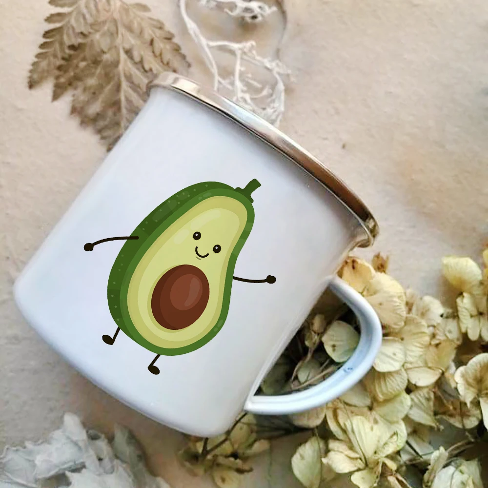 Cartoon Avocado Print Enamel C - đánh giá và giá Wine Beer Best