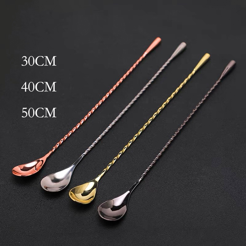 30Cm/40Cm/50Cm Giọt Nước Cockt - đánh giá và giá Bar Spoon Twisted