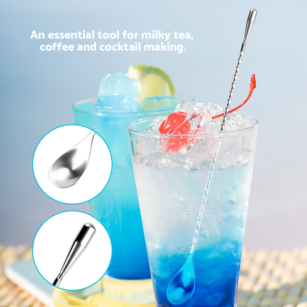 Long Stirring Spoon Stainless  - đánh giá và giá Bar Spoon Twisted