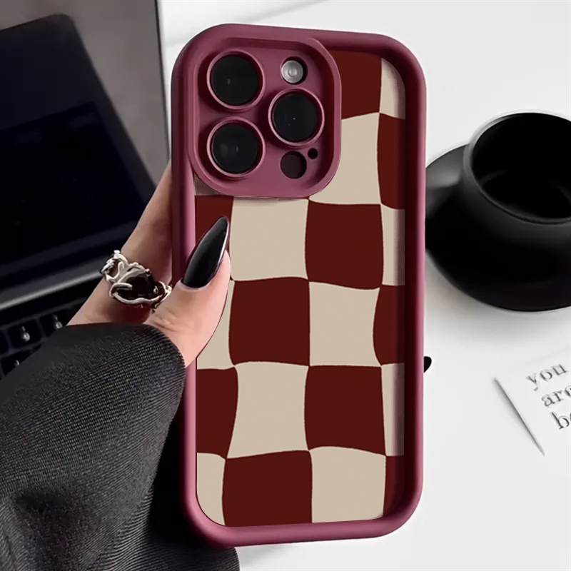 Wine Red Deform Grid Pattern P - đánh giá và giá Wine & Beer Shop
