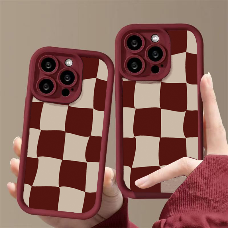 Wine Red Deform Grid Pattern P - đánh giá và giá Wine & Beer Shop