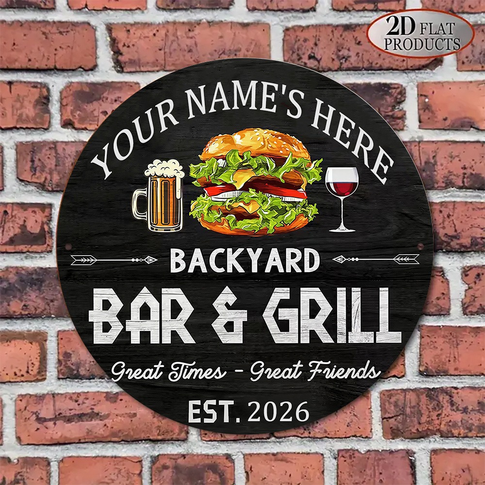 [2D Flat] 1pc Custom Name Roun - đánh giá và giá Wine With Beer Name