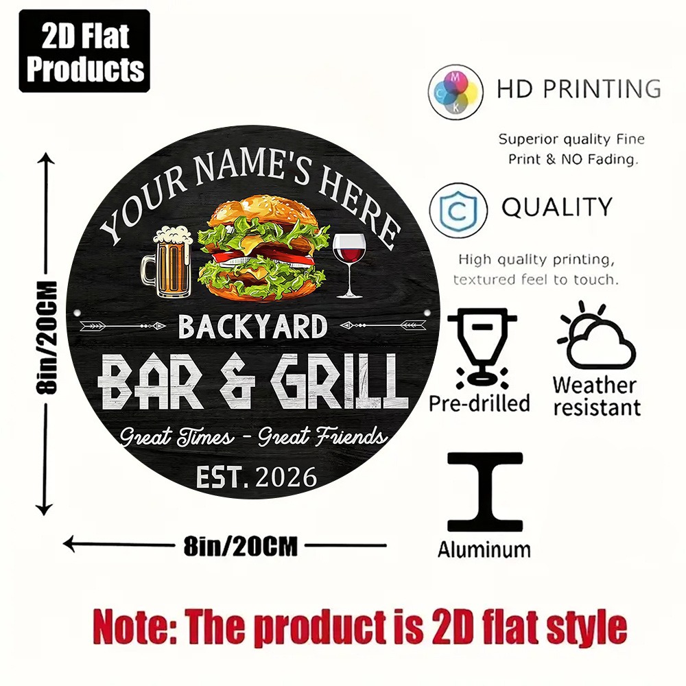 [2D Flat] 1pc Custom Name Roun - đánh giá và giá Wine With Beer Name