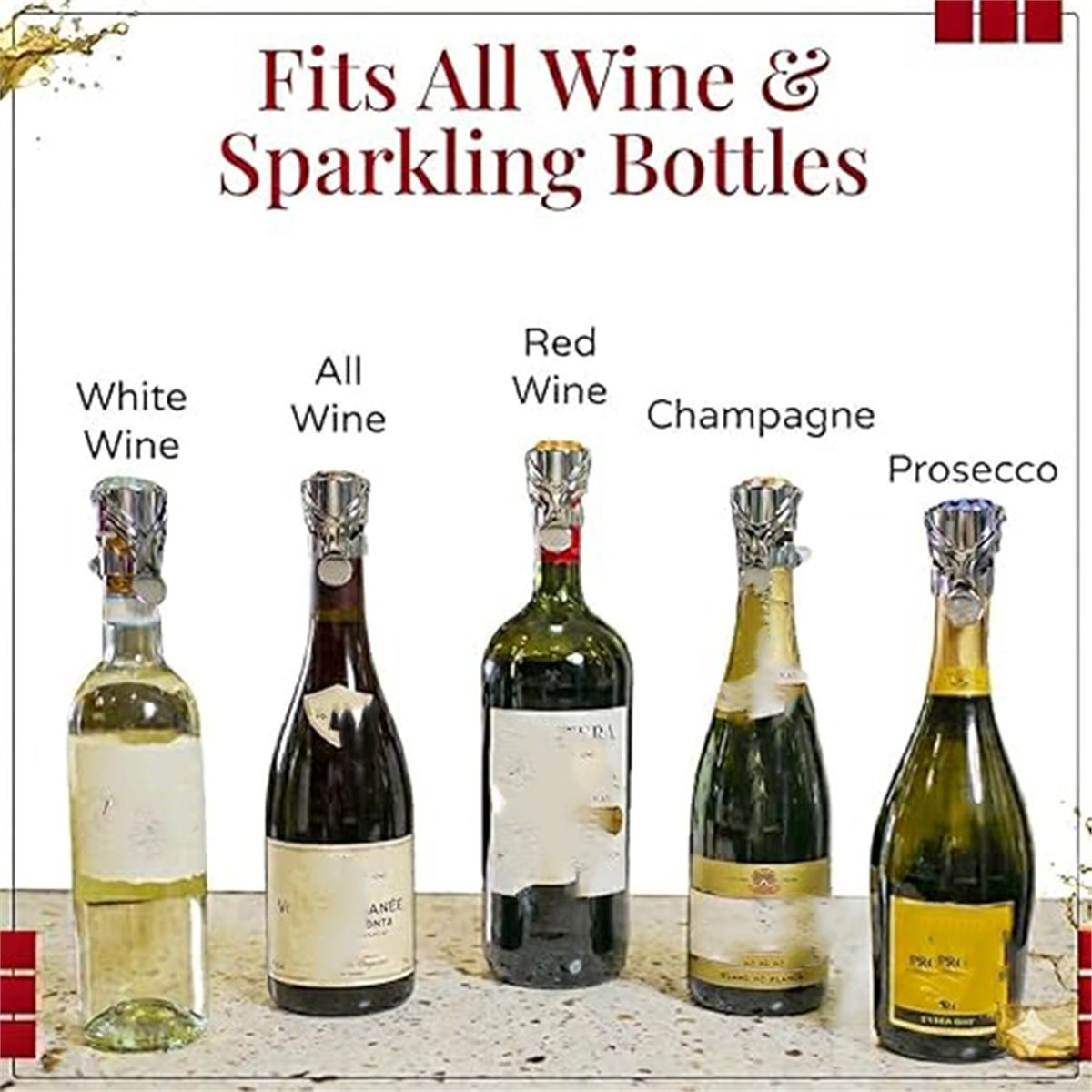 (A02R] 2Pcs Wine Stopper & Cha - đánh giá và giá Wine & Beer Shop