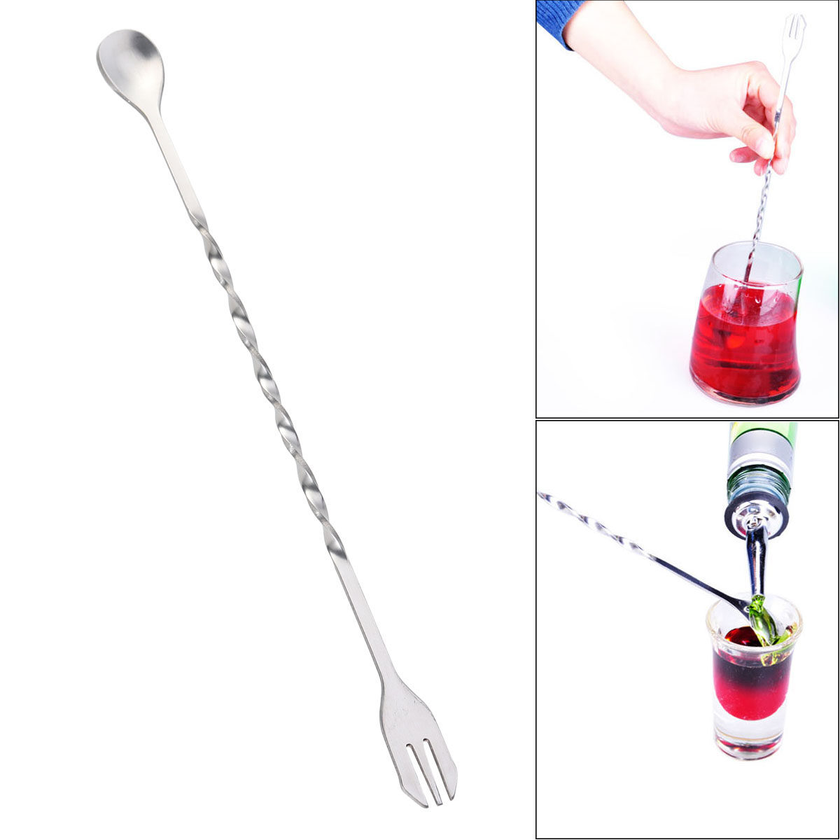 Stainless Steel Twisted Spoon  - đánh giá và giá Bar Spoon Twisted