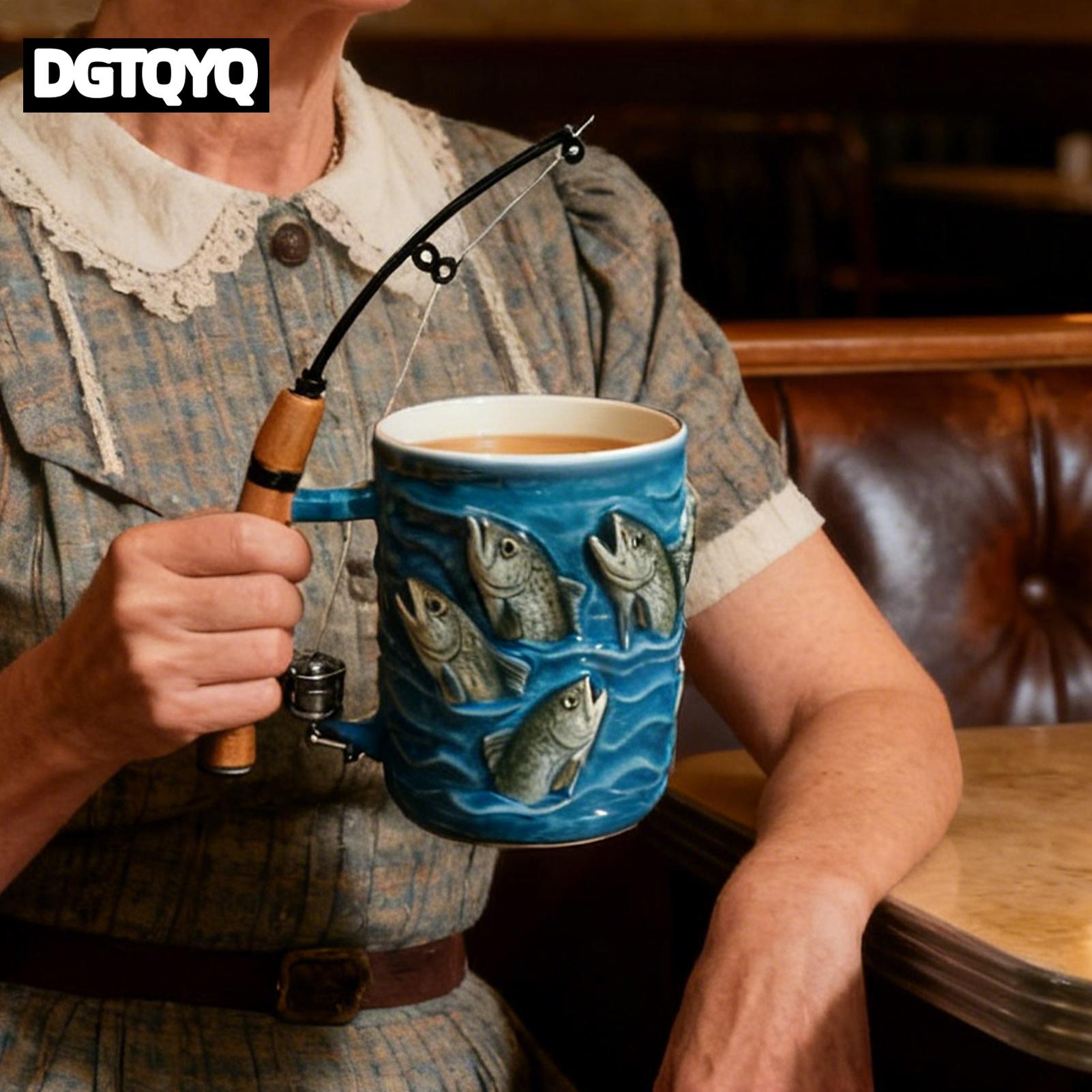 Coffee Mug Resin 3D Fish Cold  - đánh giá và giá Wine Beer Coffee